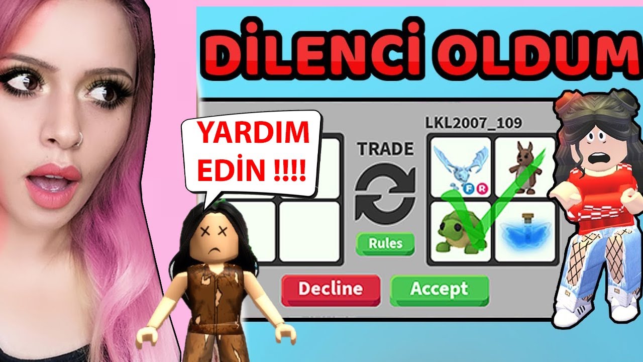 DİLENCİ OLDUM !! Zengin Çocuk Bana Aşık Oldu !? ( Roblox Adopt Me )