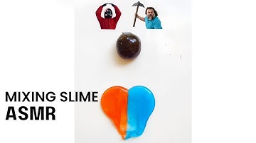 Satisfying Slime Color Mixing | Squid Game 2 VS Minecraft Movie Guess Color