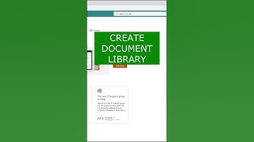 How to Create a Document Library in SharePoint Online  #sharepoint