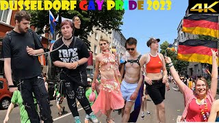 Dusseldorf, Germany christopher day. Gay pride parade 2023 in Dusseldorf🌈👭👬