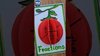 Fraction Fruit | Maths Fraction project #shorts #short #youtubeshorts #viral #video