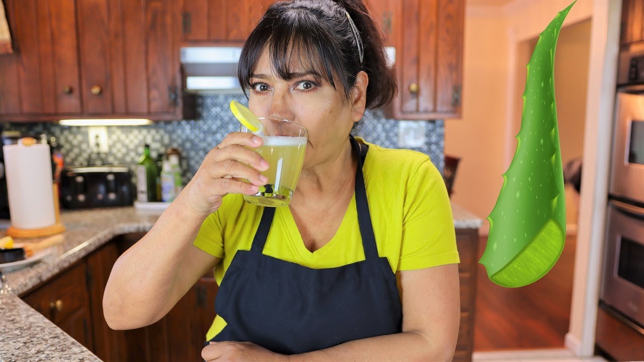 Como Hacer Jugo O Refresco De Aloe Vera Casero Youtube