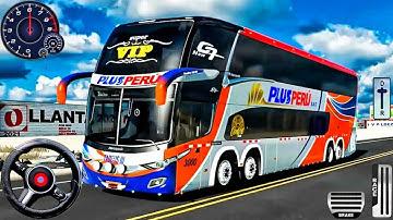 Real Double Decker Bus Simulator - Extreme Mountain Route Driving - Bus Game Android Gameplay 