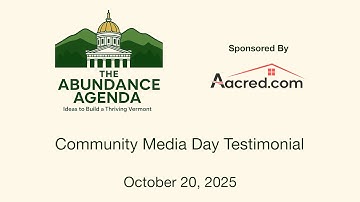 Community Producer Gabriel Lajeunesse Community Media Day Testimonial 10/20/2025