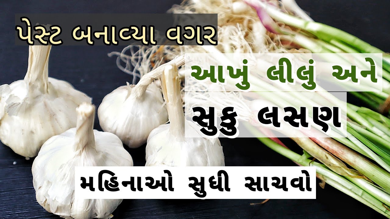 આખું લીલું લસણ મહિનાઓ સુધી અને સૂકું લસણ એક વર્ષ સાચવવાની સરળ રીત | How to Store Garlic