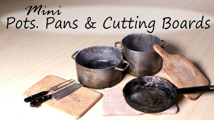 Miniature Skillet Pan Frying Pan Dollhouse Miniatures Kitchenware