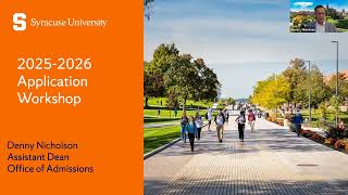 Fall 2026 First-Year Application Workshop