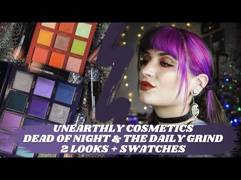 NEW Unearthly Cosmetics Dead Of Night & The Daily gRind Palettes | 2 ...