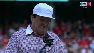 Pete Rose inducted into Reds Hall of Fame