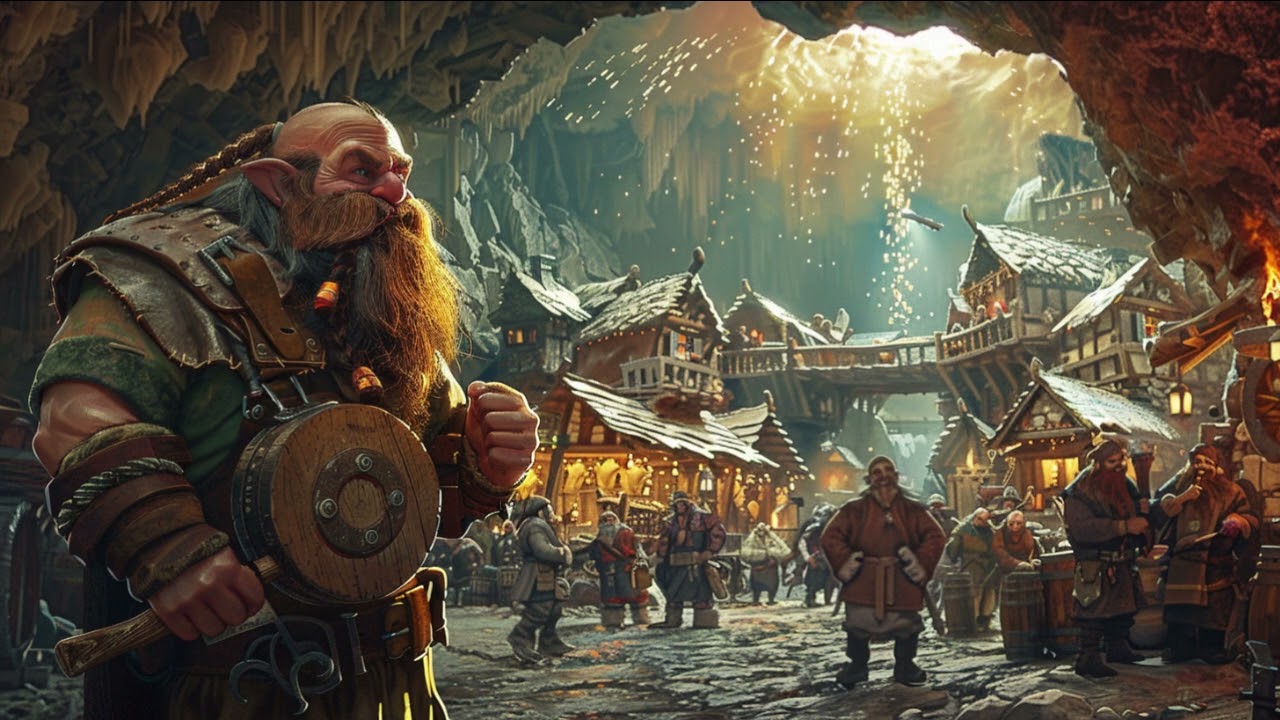 【異世界ケルト音楽/Celtic Music】「ドワーフの里 -Dwarven Village-」｜RPG & D&D｜Study & Relaxing Sleep Music - 1 Hour