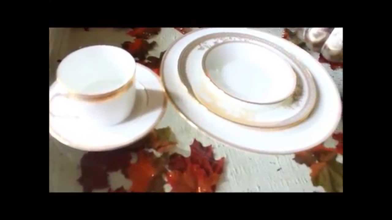 Vera Wang by Wedgwood Lace Gold Grosgrain China - 5 Piece Set UNBOXING!