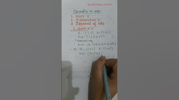 Union|Operation on sets|Sets|Class11|Chapter 1|NCERT #mathematicswoman #cbse #sets #unionofsets #jee