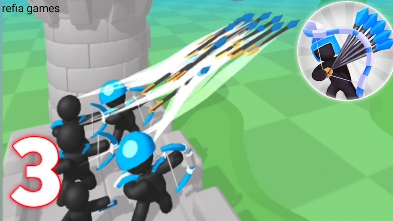 Merge Archers : Castle Defense - Gameplay Walktrough Part 3 Level 13 - 18 iOS/Android