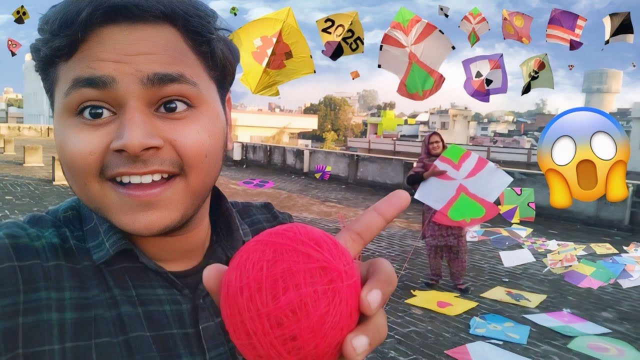 NEW KITE FLYING KARENGE 😲 || LOOTING KITES ON ROOFTOP || Kite Flying Karte Hi Kat Diya