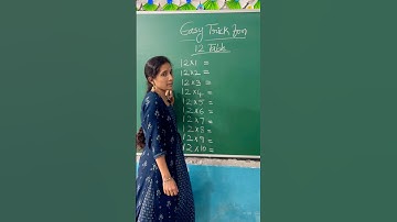Easy trick for 12 table#shortviral #easy#shortcut#table#easylearning#maths #fun#love