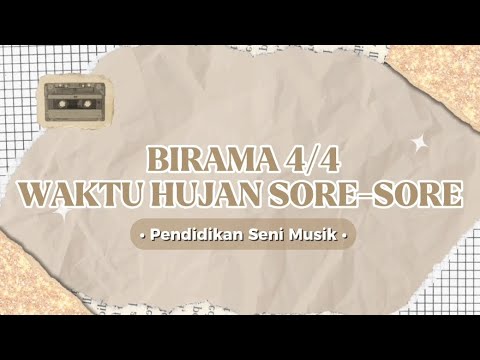 DIRIGEN ( BIRAMA 4/4) LAGU WAKTU HUJAN SORE-SORE OLEH MUHAMMAD RIZA FACHREZY