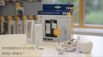 Monitoring temperature with Smart home temperature monitor WeatherHub by TFA Dostmann