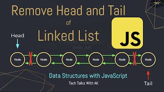 Linked List Remove Head Node | Linked List Remove Tail Node | Data Structures with JavaScript