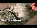 Forest Watercolor Painting For Beginners Step by Step