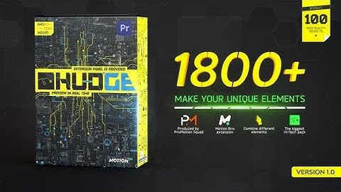 HUDGE / 1850+ UI HUD ▶▷ Premiere Pro Trends ◁◀