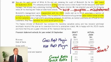LSBF ACCA: F8 Tuition with Paul Merison