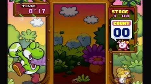 Tetris Attack (SNES) Puzzle Mode - Mega