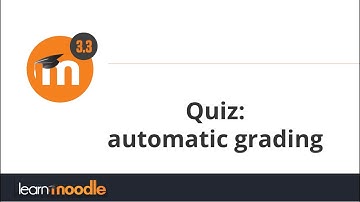 27. Quiz: automatic grading in Moodle 3.3