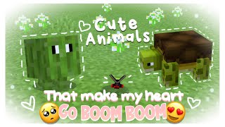 cute animal mods that make my heart EXPLODE 🥺🦋 [cactus, fireflies, tortoise] mcpe soft aesthetic screenshot 4