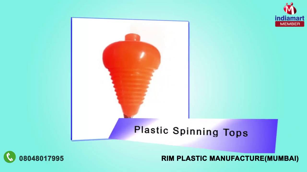 Premium Quality Spinning Tops Toys by Rim Plastic Manufacture, Mumbai