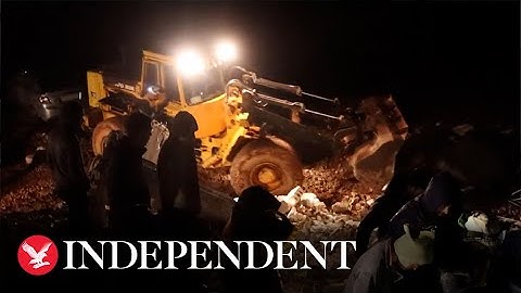 Turkey earthquake: Rescue crews search for survivors in rubble in northwest Syria