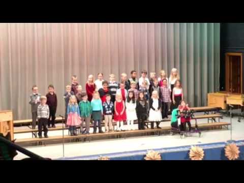 Bryden's 1st Grade Winter Program at Rusch Elementary School