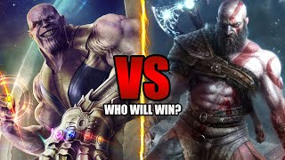 Thanos VS Kratos  Who Will Win? | Marvel vs God of War