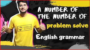 English Grammar Lesson  Difference Between A Number Of AND The Number Of