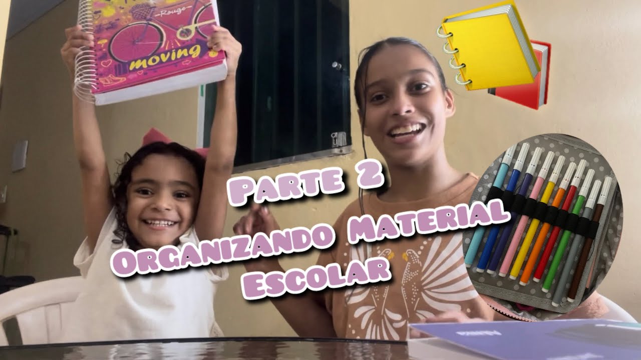 Parte 2. Organizando meu material escolar 2026 #materialescolar #video #viral 