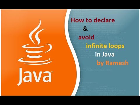 JAVA FAQ # 49 || How to declare and avoid infinite loops in Java? - YouTube