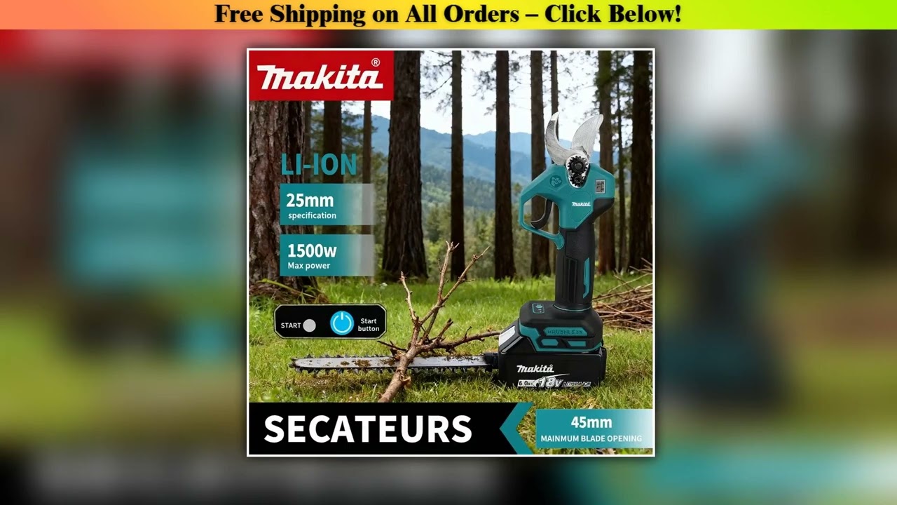 Makita Brushless Cordless Electrician Scissors Pruning Shears Cutter Wireless Drills Tools