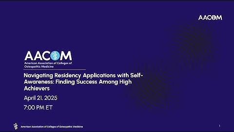 Navigating Residency Applications with Self-Awareness: Finding Success Among High Achievers