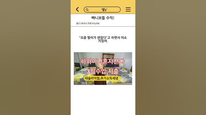 빠니보틀 수익!
