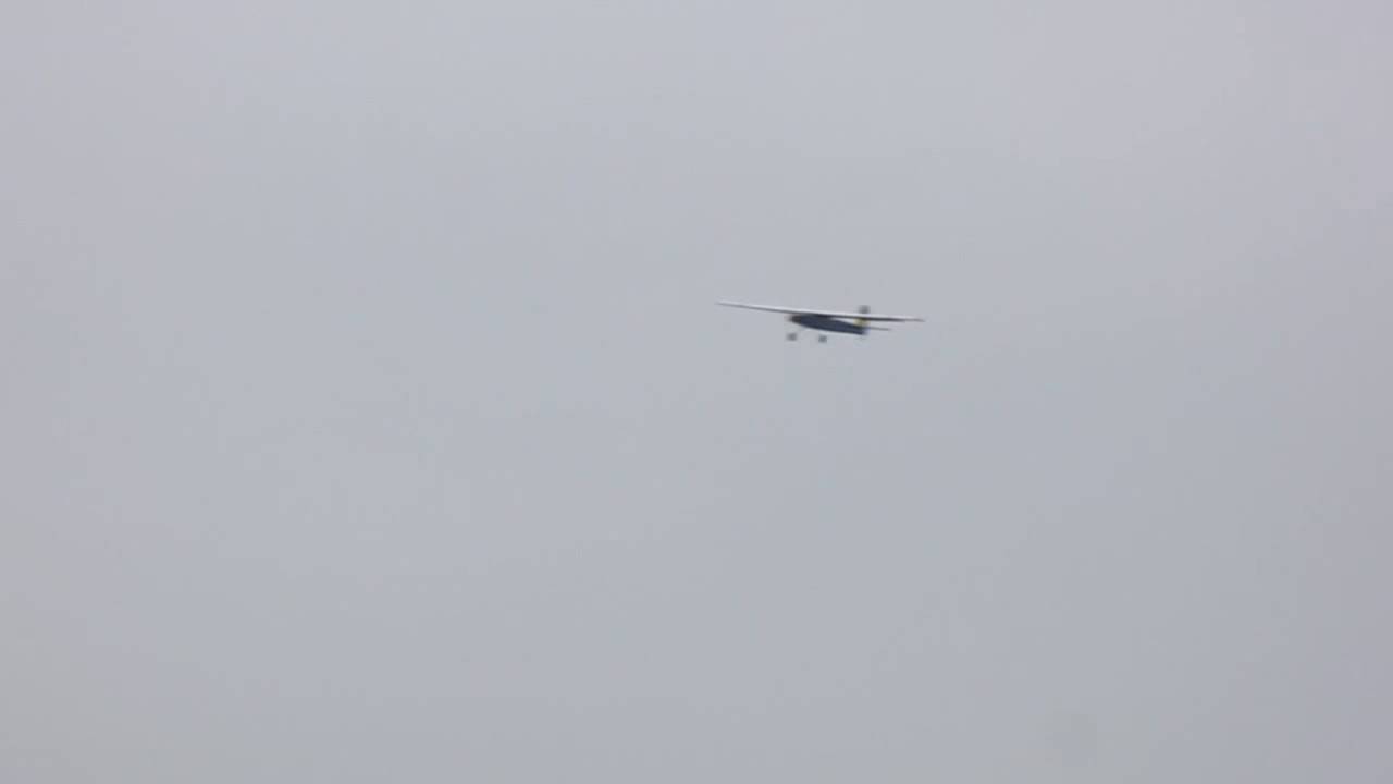 Zelfbouw rc vliegtuig, eerste vlucht.