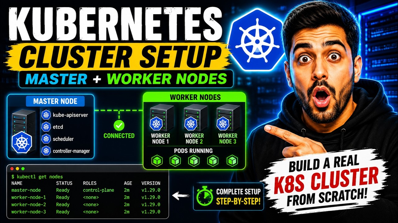 Kubernetes Cluster Setup Explained: Master & Worker Nodes Step-by-Step ...