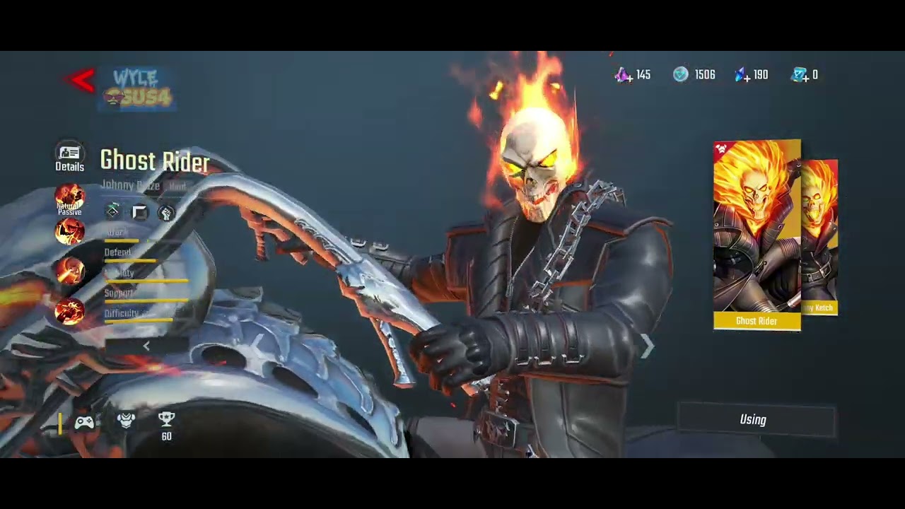 Ghost Rider Cod Skin GHOST RIDER all skin | marvel super war | this game clip save before ...