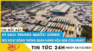Vì sao Trung Quốc dừng mọi hoạt động thông quan qua cửa khẩu? Giải cứu hàng hóa ùn ứ ra sao? | TV24h