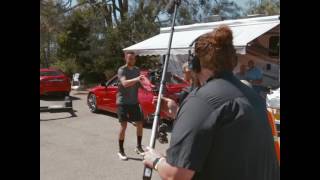 Steph Curry Shoots A Trick Shot Into An Infiniti Q50 Sunroof