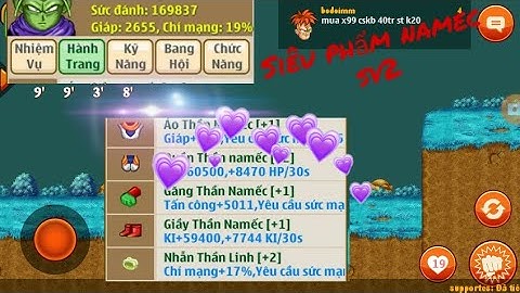 Ngọc Rồng Online - Siêu phẩm namec sv2 sức đánh 169k mà tôi từng chơi