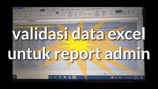 Tutorial excel validasi data untuk admin #belajarexcel #triksimple