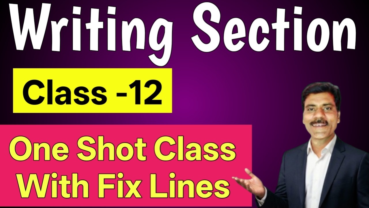 Writing Section class 12 | Letter writing, Report writing, Paragraph writing, Notice, advertisement