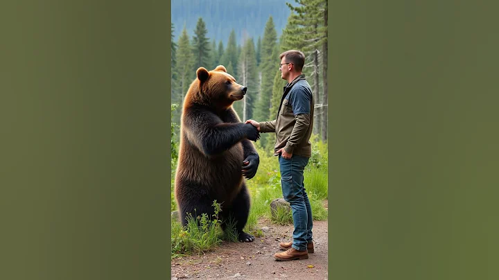 Forest friends? 🐻🤝👤