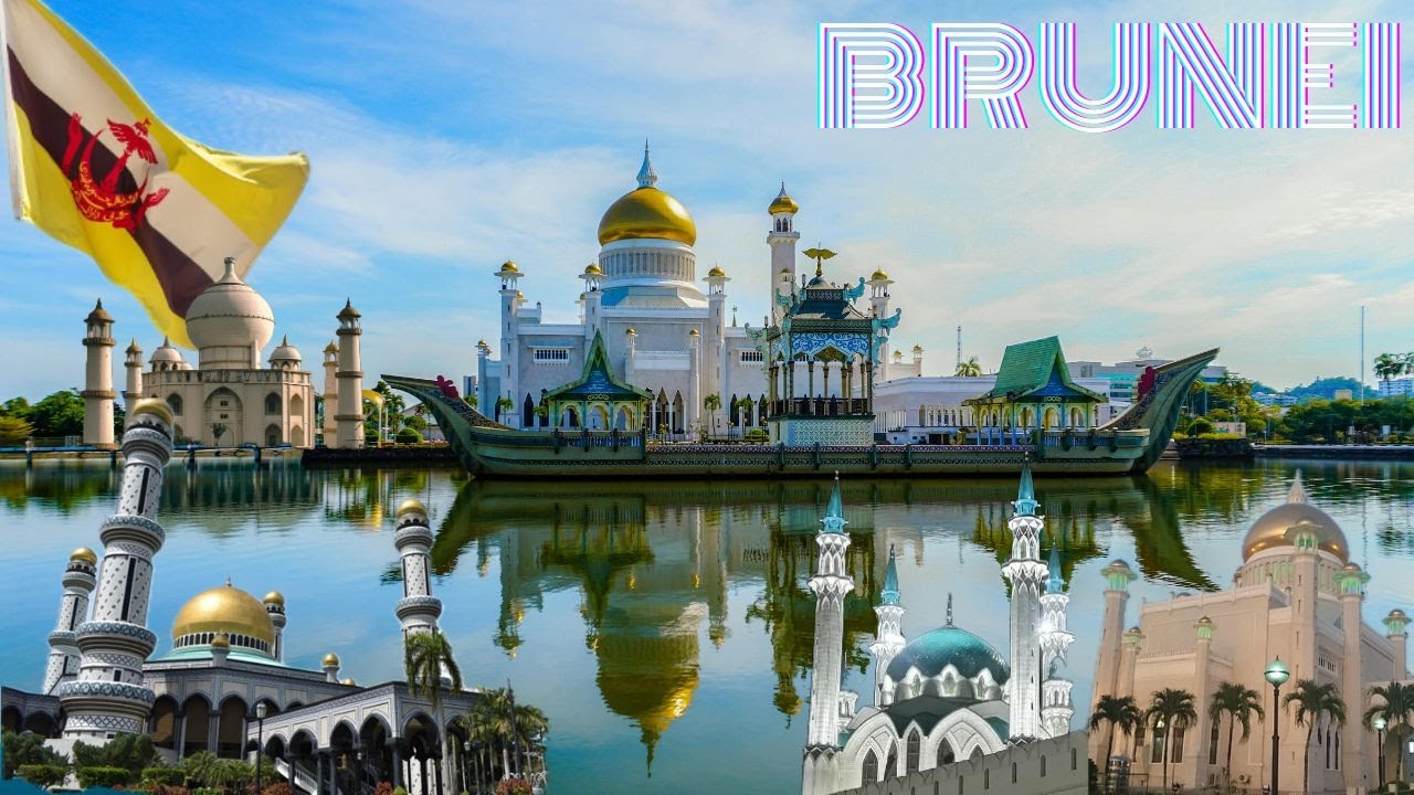4K Brunei Walking Tour - Bandar Seri Begawan City | Relaxing White Noise #relaxing