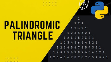 Make Palindromic Triangle Using Python.  #python #programming