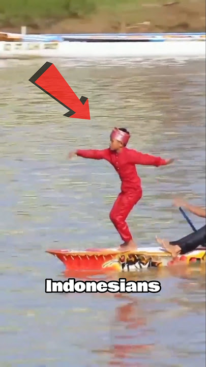 Indonesian boat race dance